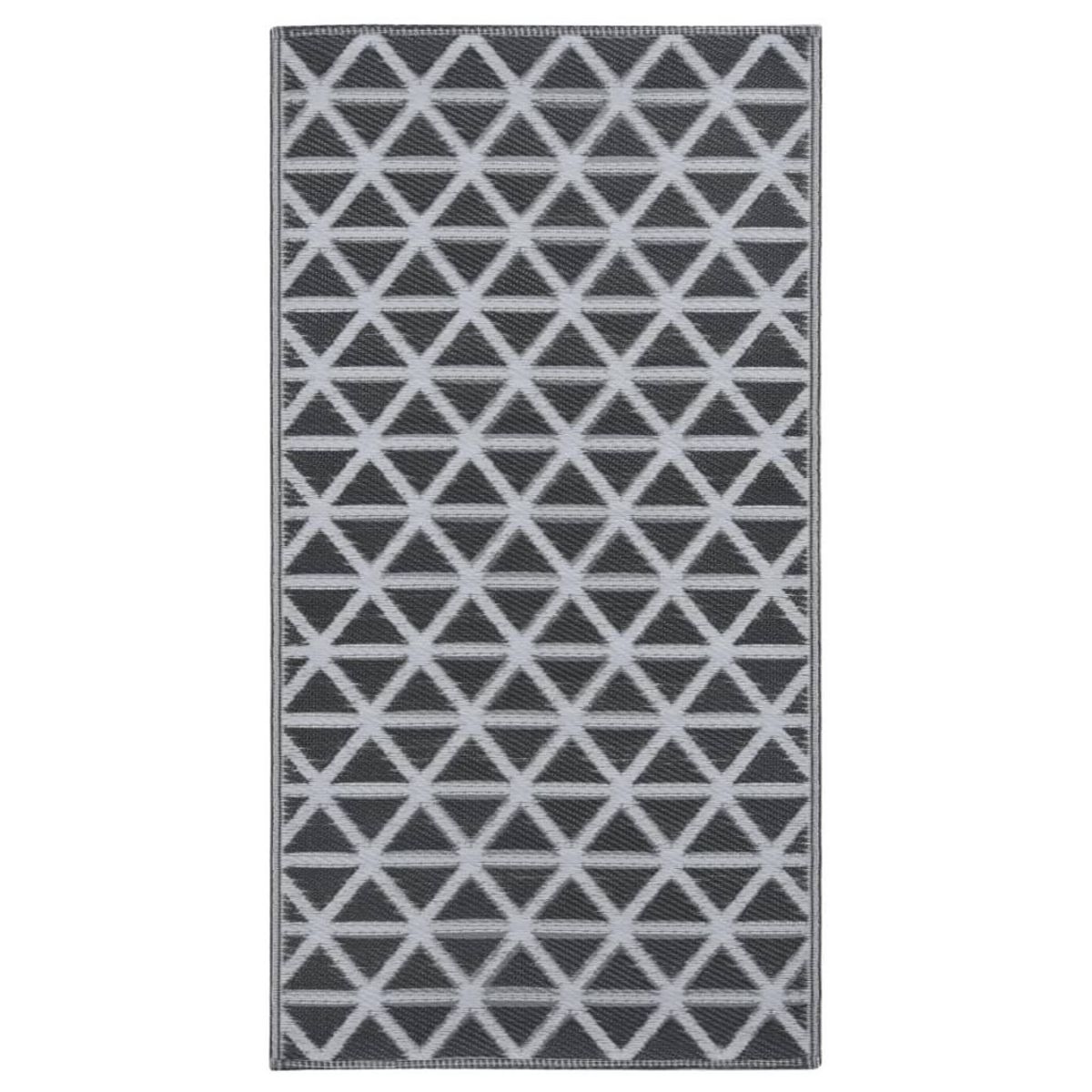 VIDAXL Tapis d'exterieur ARAKIL Noir 190x290 cm PP