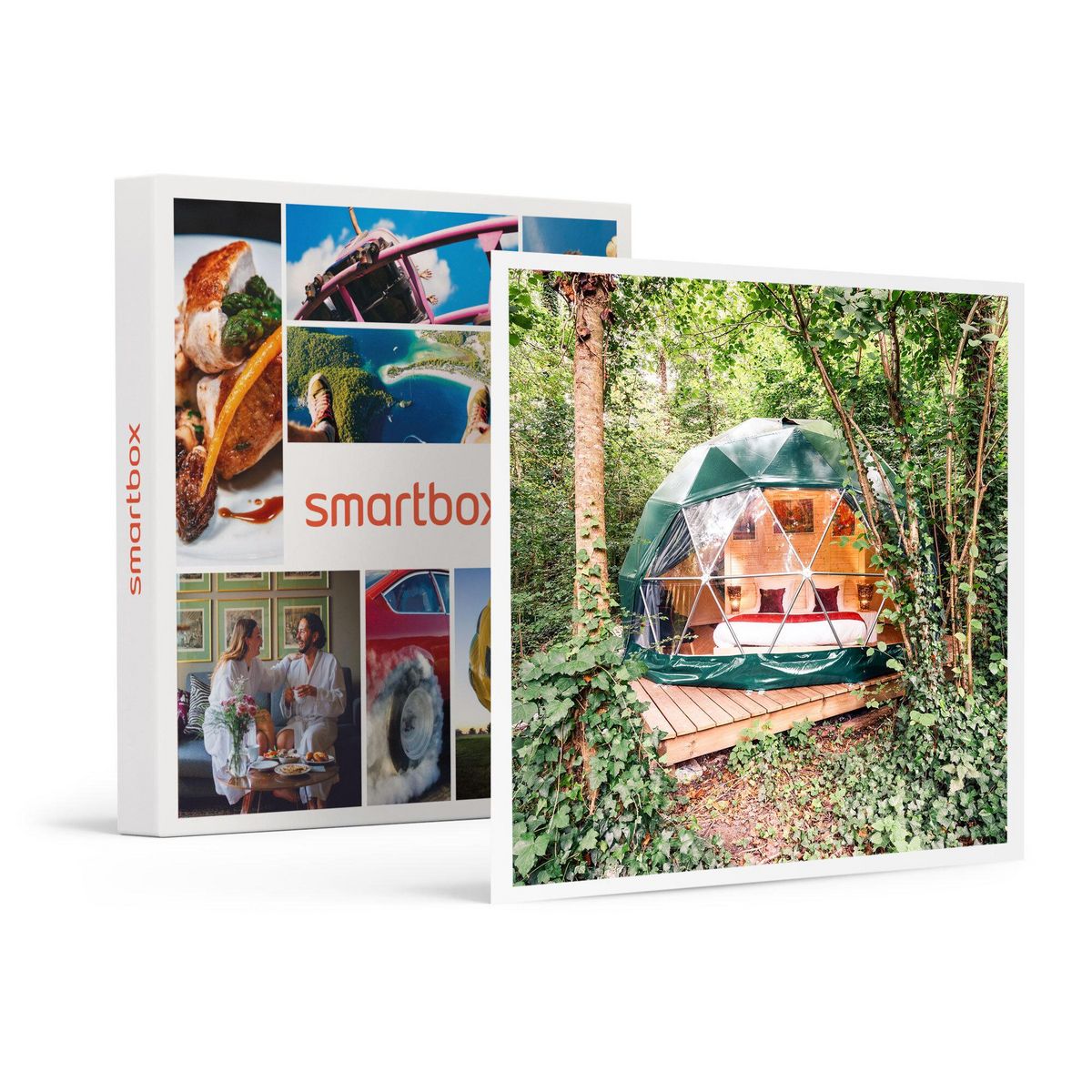 Smartbox 2 jours insolites en dôme avec vin et pétales de rose près de Bordeaux - Coffret Cadeau Séjour