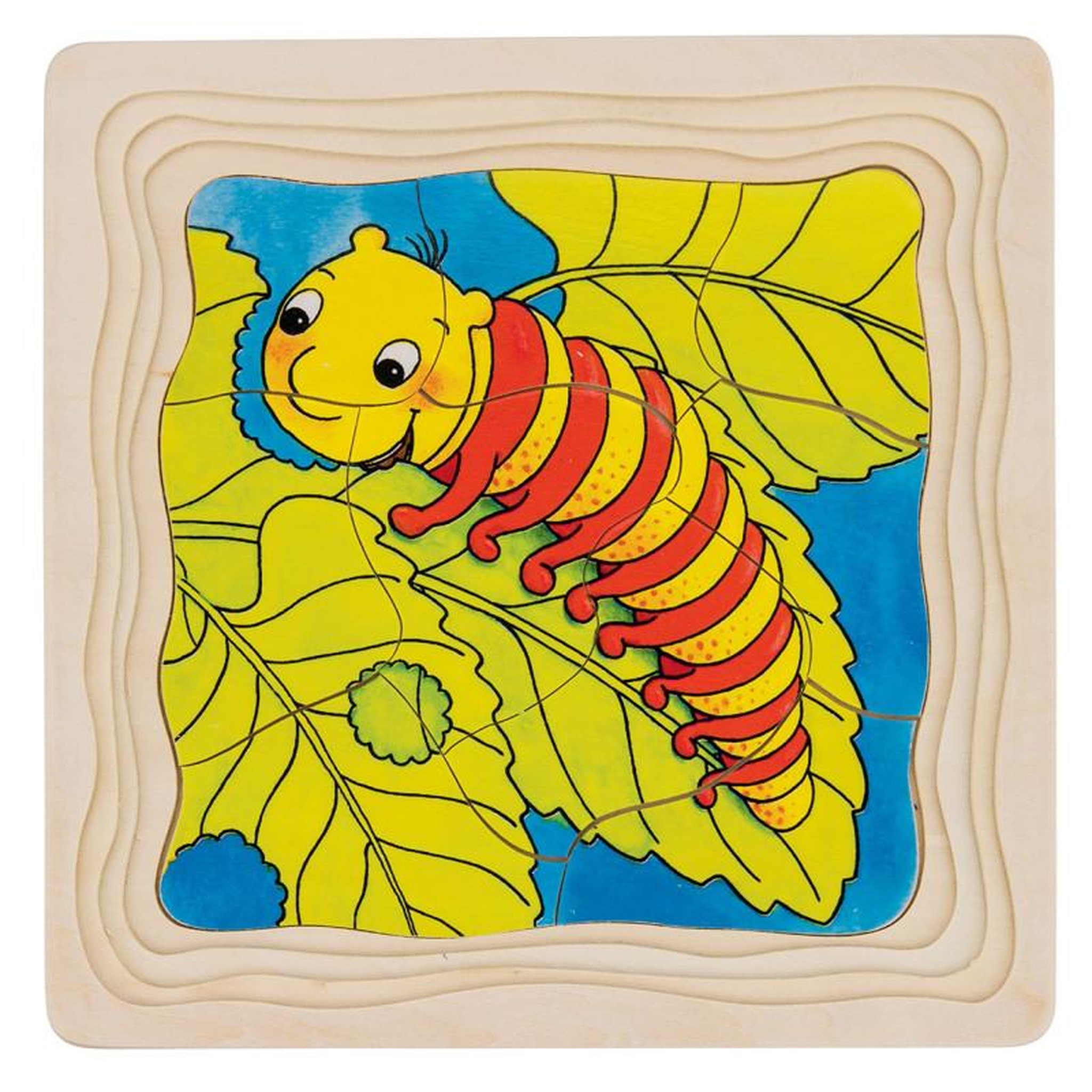 Goki GOKI Wooden Layers Puzzle-Butterfly