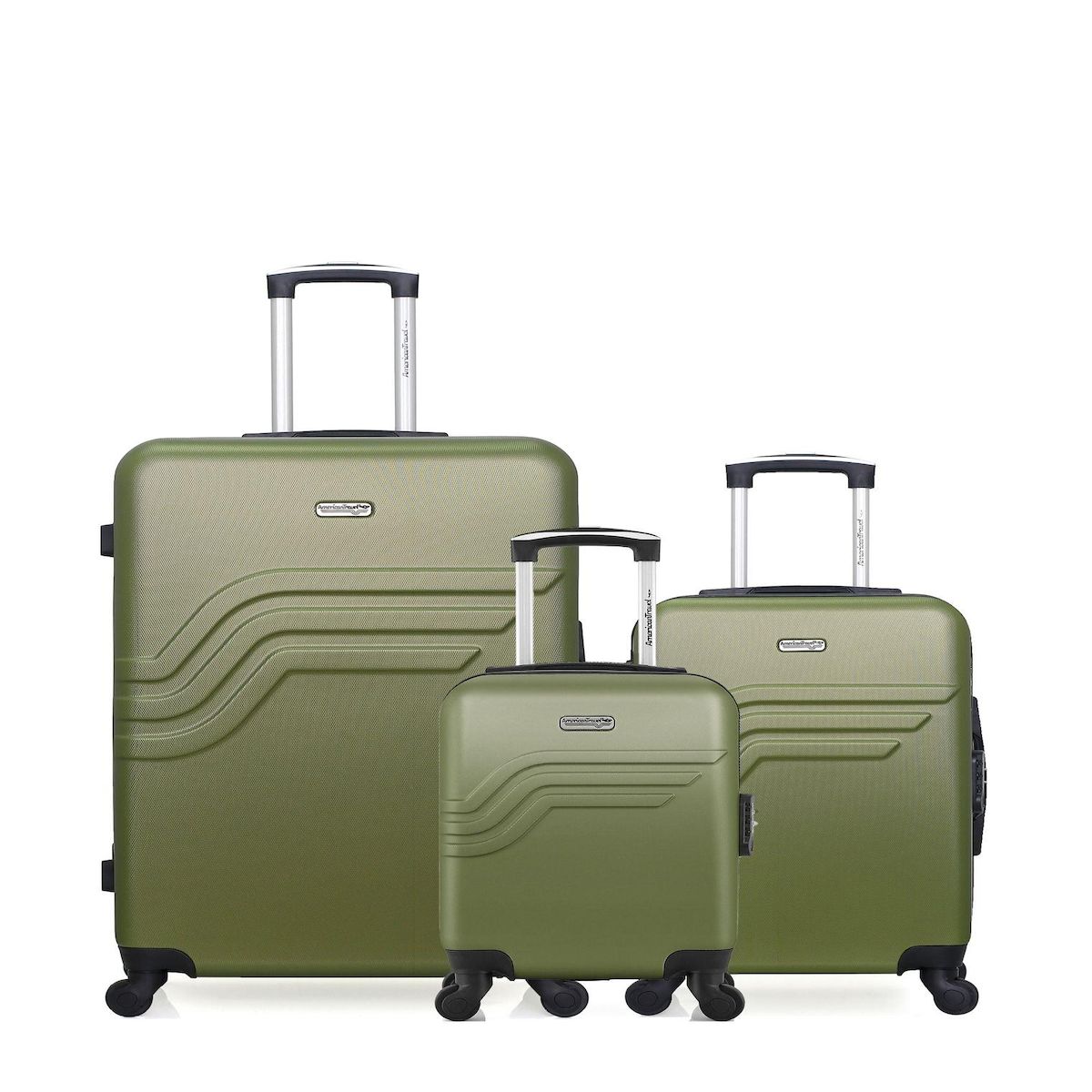 AMERICAN TRAVEL AMERICAN TRAVEL - LOT DE 3 - Valises grand format, cabine et cabine XXS QUEENS