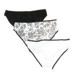 Lulu Castagnette Lot x3 Culottes Noir/he Femme Lulu Castagnette. Coloris disponibles : Blanc