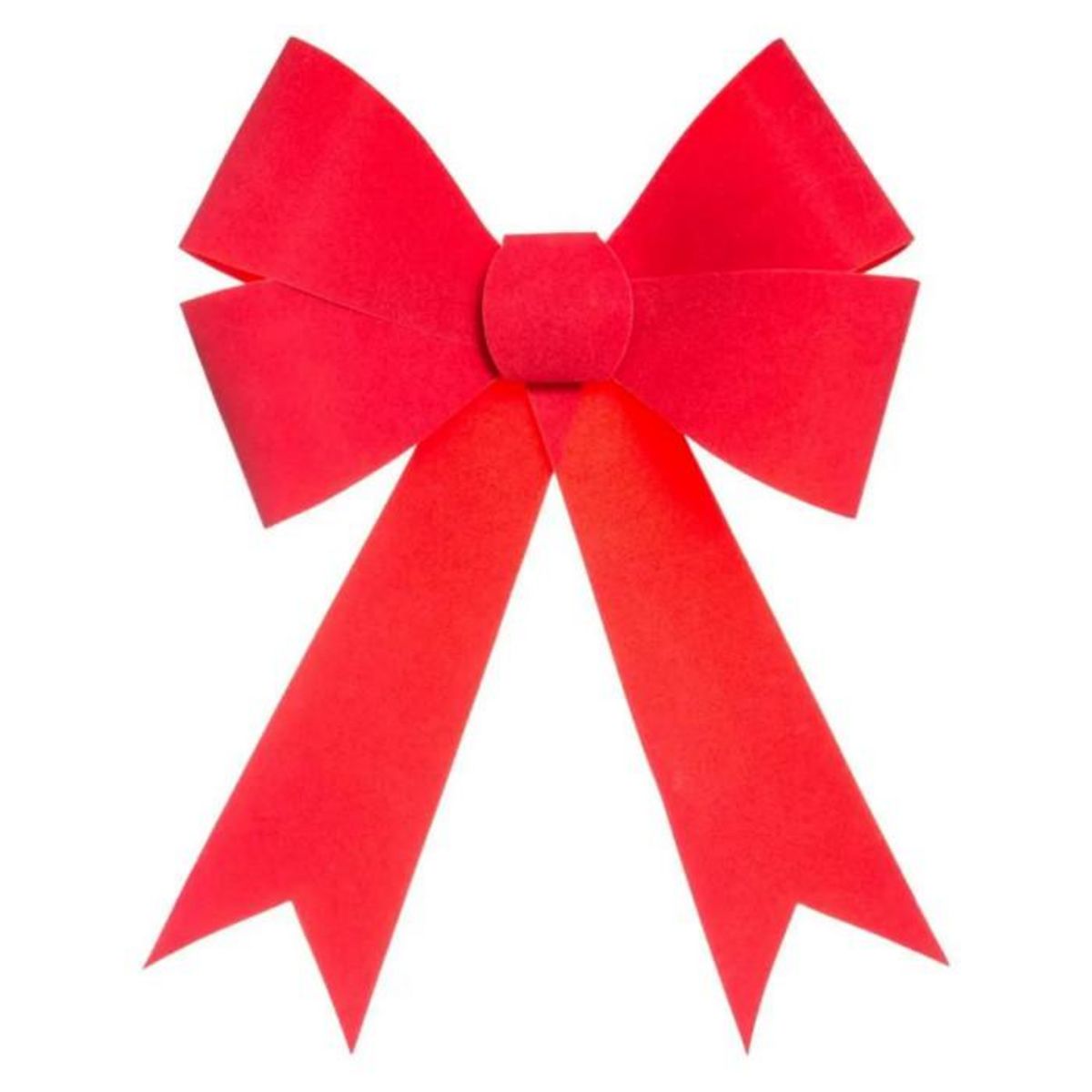 ATMOSPHERA Nœud Déco Effet Velours  Soir de Noël  30cm Rouge