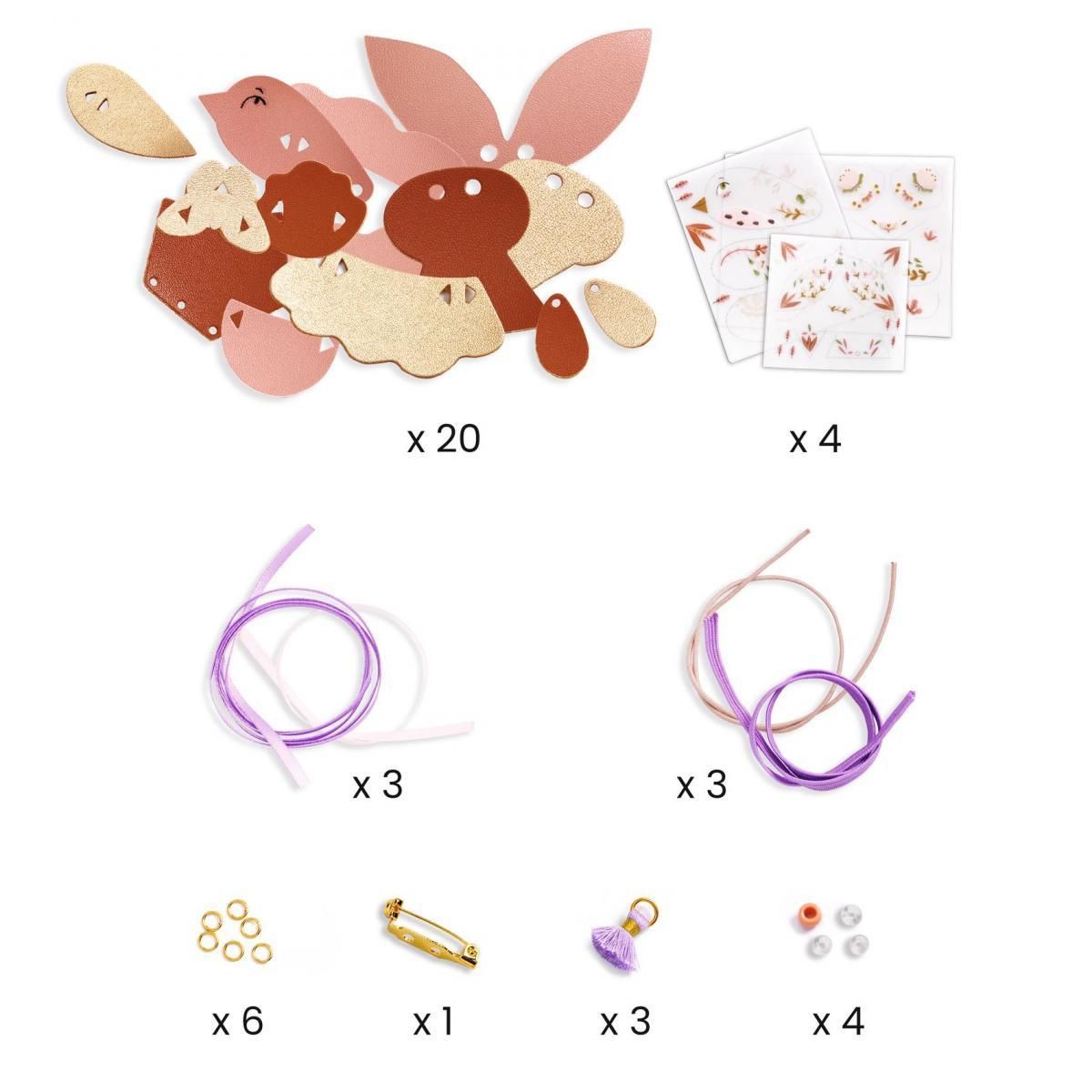 Djeco Miss Rosefinch ma parure de bijoux a creer