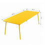Voir la diapositive 3 : CONCEPT USINE Table de jardin 8-10 places 200cm jaune BERGAME