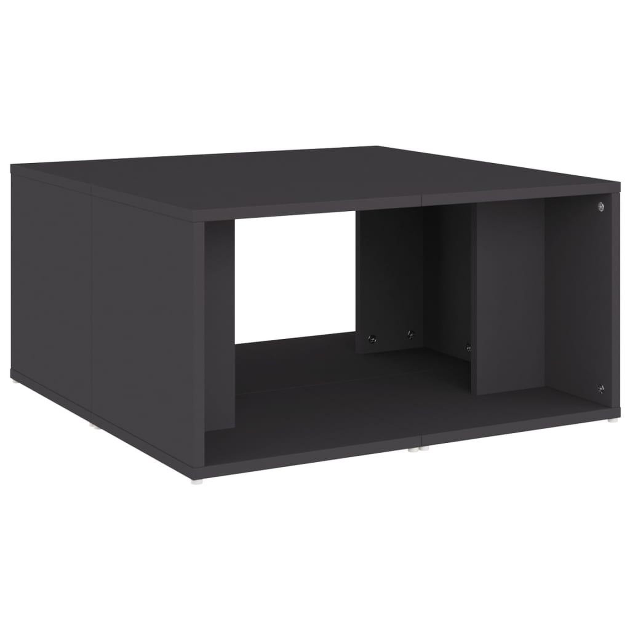 Voir la diapositive 5 : VIDAXL Tables basses 4 pcs gris 33x33x33 cm bois d'ingenierie