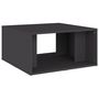 Voir la diapositive 5 : VIDAXL Tables basses 4 pcs gris 33x33x33 cm bois d'ingenierie