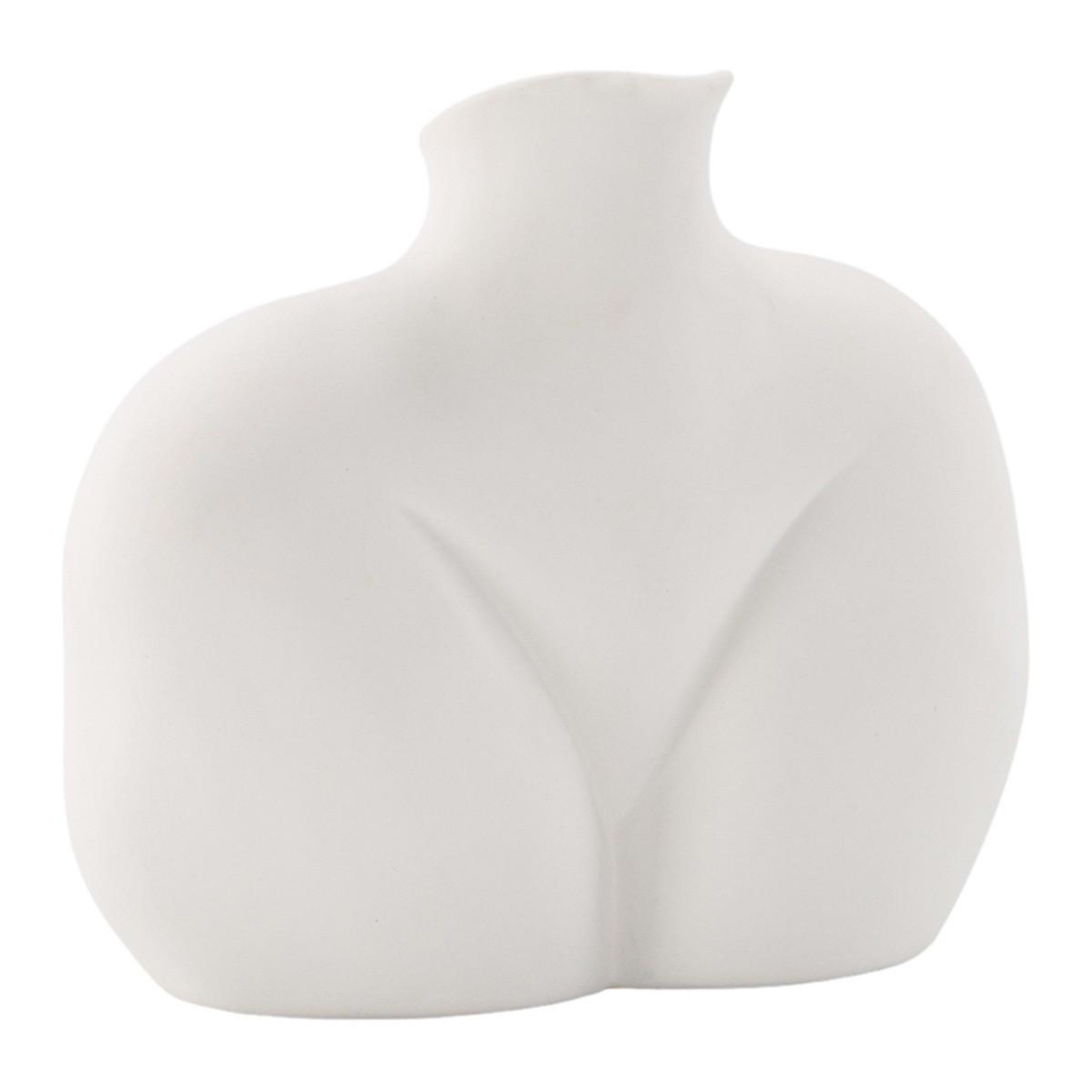 Paris Prix Vase corps féminin en céramique  harvey  17cm blanc cassé