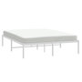 Voir la diapositive 4 : VIDAXL Cadre de lit metal sans matelas blanc 160x200 cm