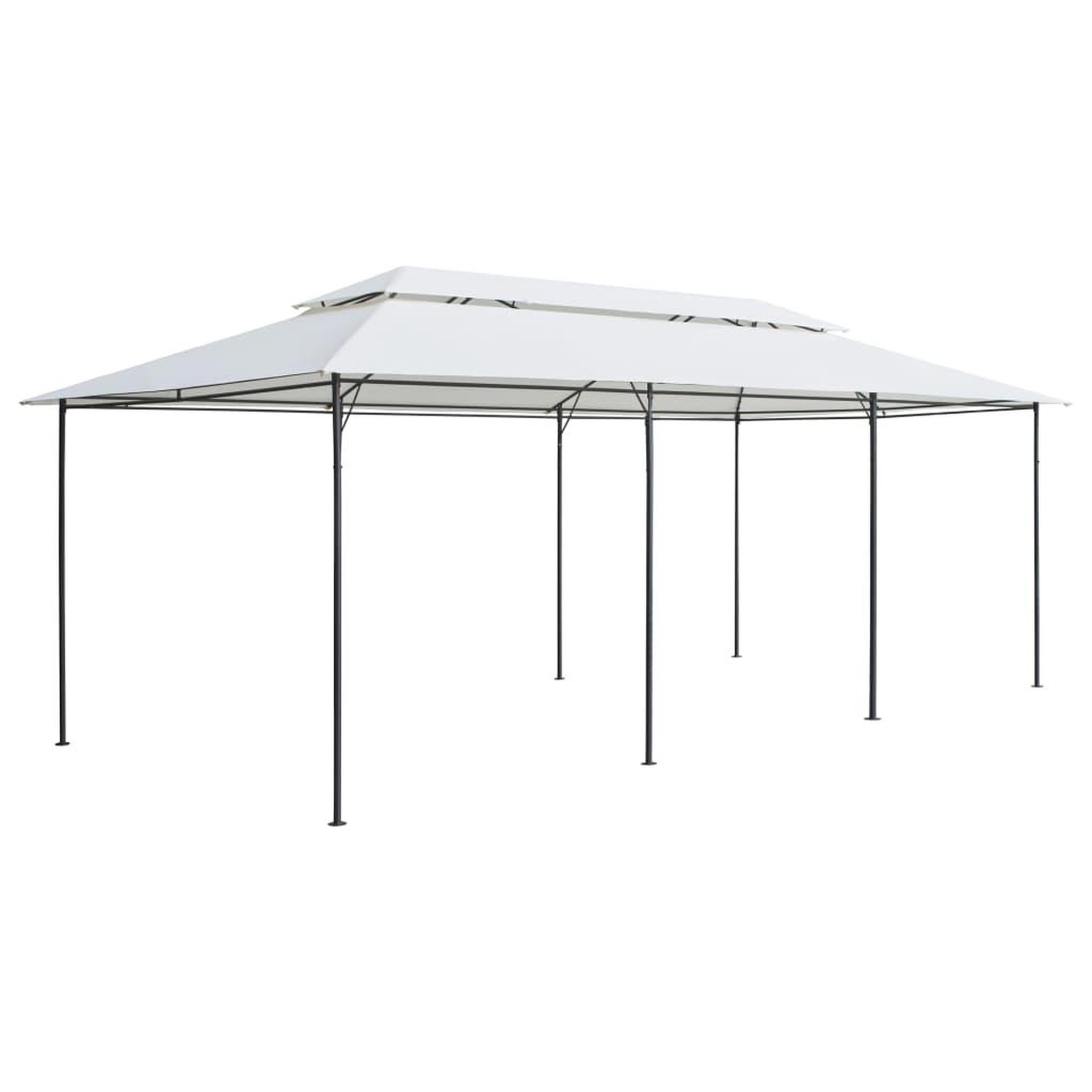 VIDAXL Belvedere 600x298x270 cm Blanc 180 g/m^2