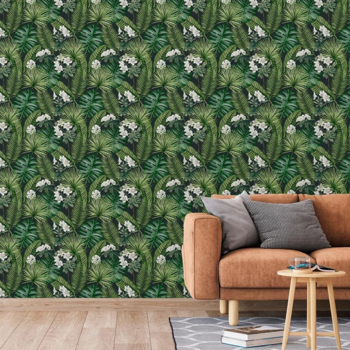 DUTCH WALLCOVERINGS DUTCH WALLCOVERINGS Papier peint Eden Noir et vert fonce