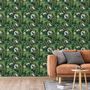Voir la diapositive 1 : DUTCH WALLCOVERINGS DUTCH WALLCOVERINGS Papier peint Eden Noir et vert fonce