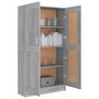 Voir la diapositive 4 : VIDAXL Bibliotheque Sonoma gris 82,5x30,5x150 cm Bois d'ingenierie