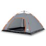 Voir la diapositive 2 : VIDAXL Tente de camping 5 personnes gris et orange liberation rapide