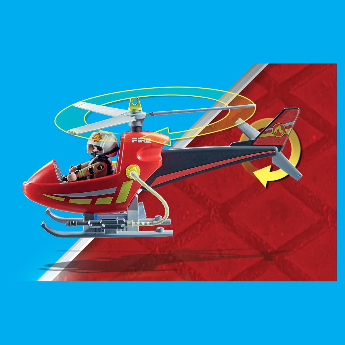 PLAYMOBIL 71195 Hélicoptère pompiers 