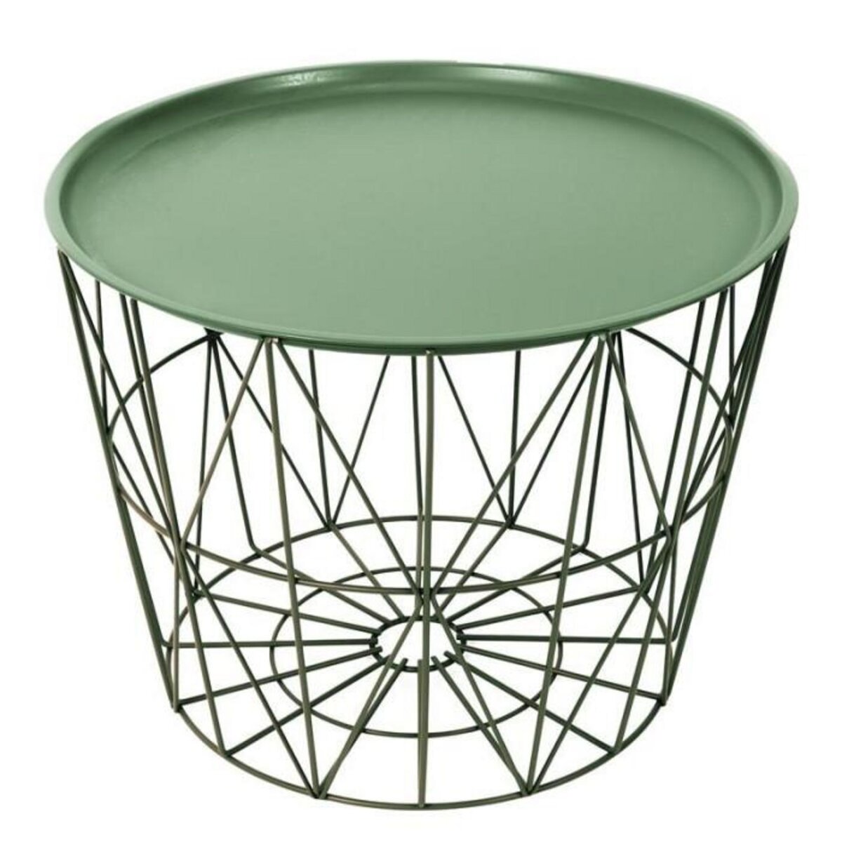 Paris Prix Table d'Appoint Design  Filaire  52cm Vert