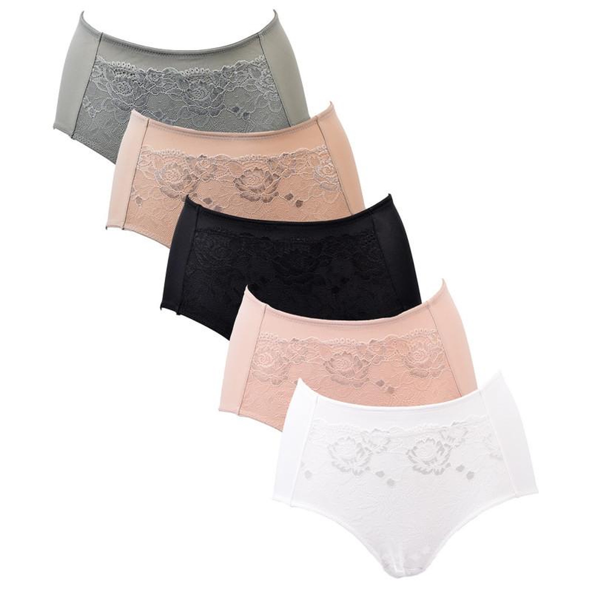 Voir la diapositive 2 : OZABI Culotte Microfibre TRESS Dentelle