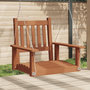 Voir la diapositive 1 : VIDAXL Chaise balançoire de jardin chaînes en metal bois massif sapin