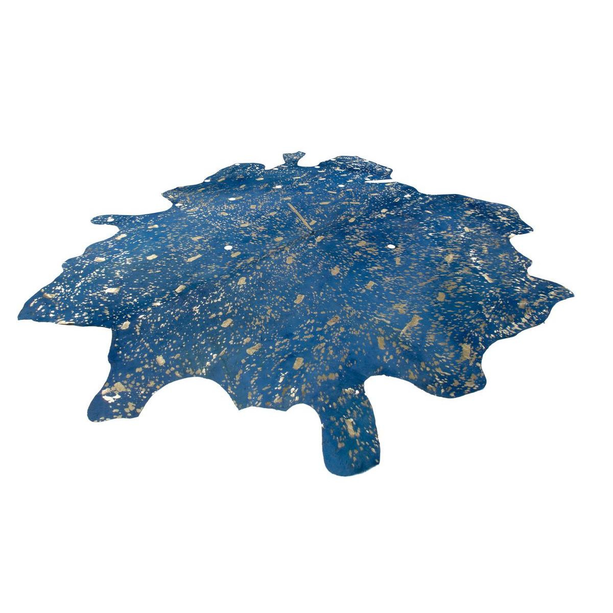 Voir la diapositive 4 : Paris Prix Tapis peau de vache  glam  bleu & or