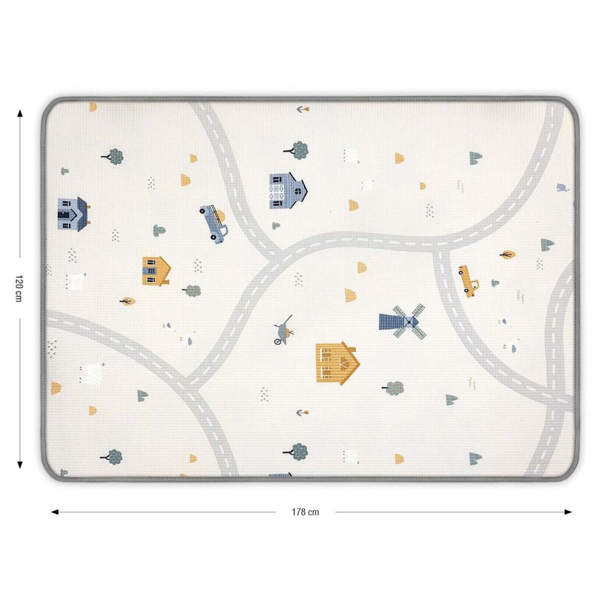 MILLY MALLY Tapis de jeu en mousse roulé  Kinder Ours et Ferme