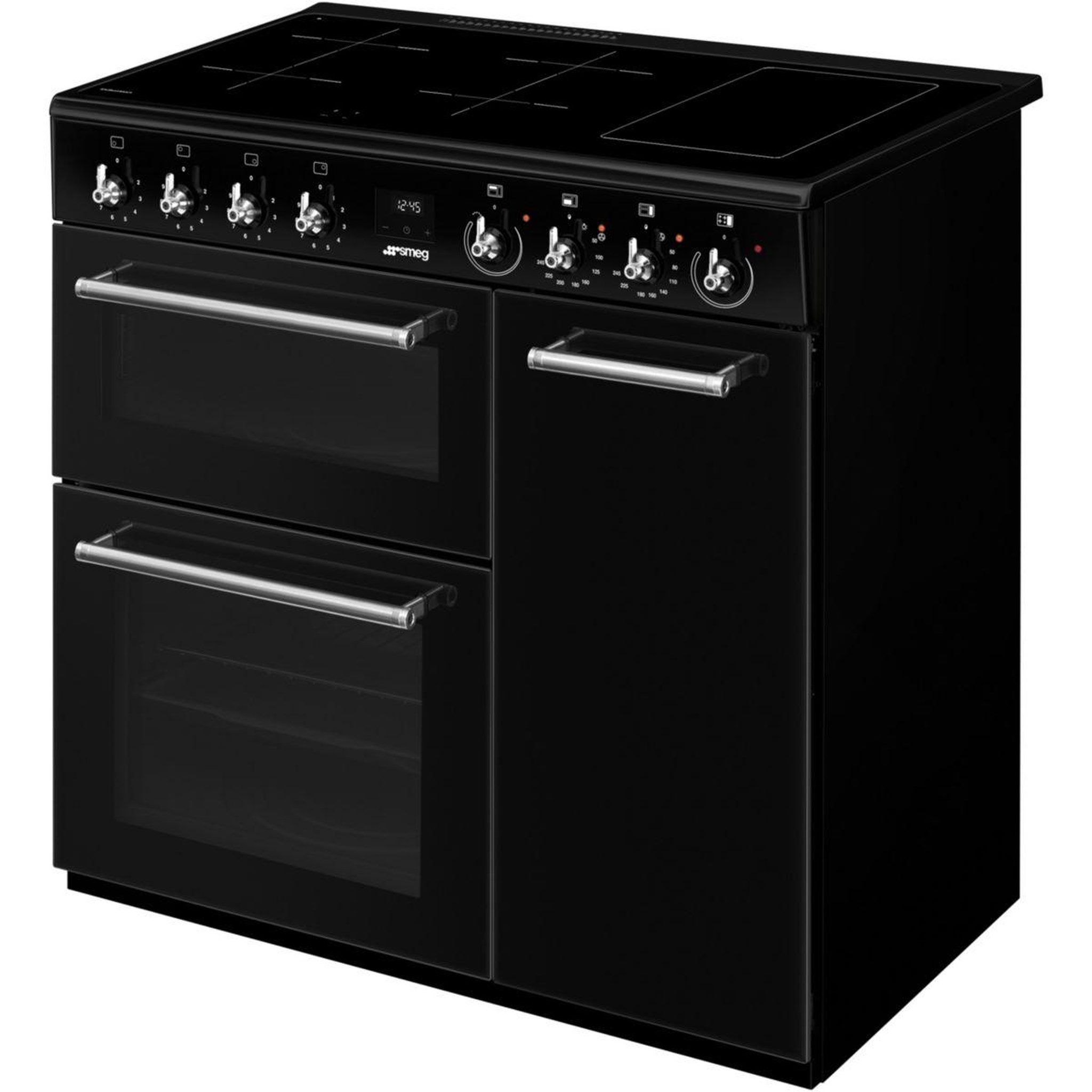 Voir la diapositive 2 : SMEG Piano de cuisson induction cx93imbl