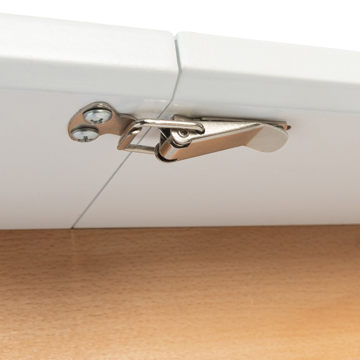 ID MARKET Table scandinave extensible rectangle INGA 6-10 personnes blanche 160-200 cm