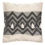 ATMOSPHERA Coussin Déco à Pompons  Row  45x45cm Gris