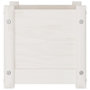 Voir la diapositive 5 : VIDAXL Jardinieres 2 pcs Blanc 31x31x31 cm Bois de pin massif