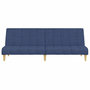 Voir la diapositive 5 : VIDAXL Canape-lit a 2 places bleu tissu