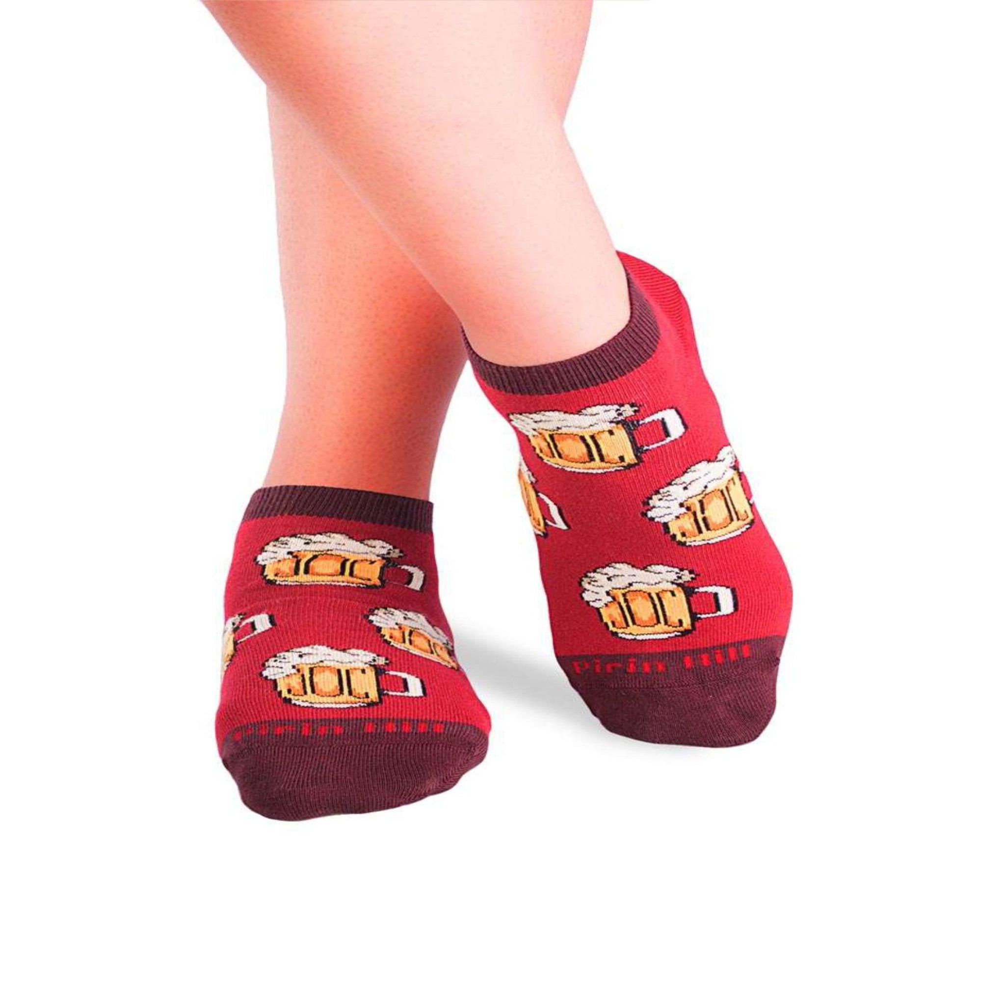 PIRIN HILL Socquettes coton bio chopes de bière rouges
