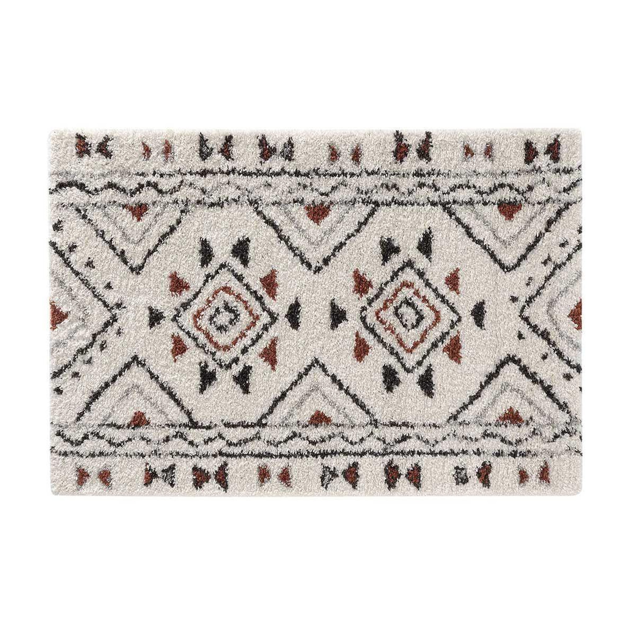 Douceur d'Intérieur Tapis déco à motifs  saharienne  120x170cm beige