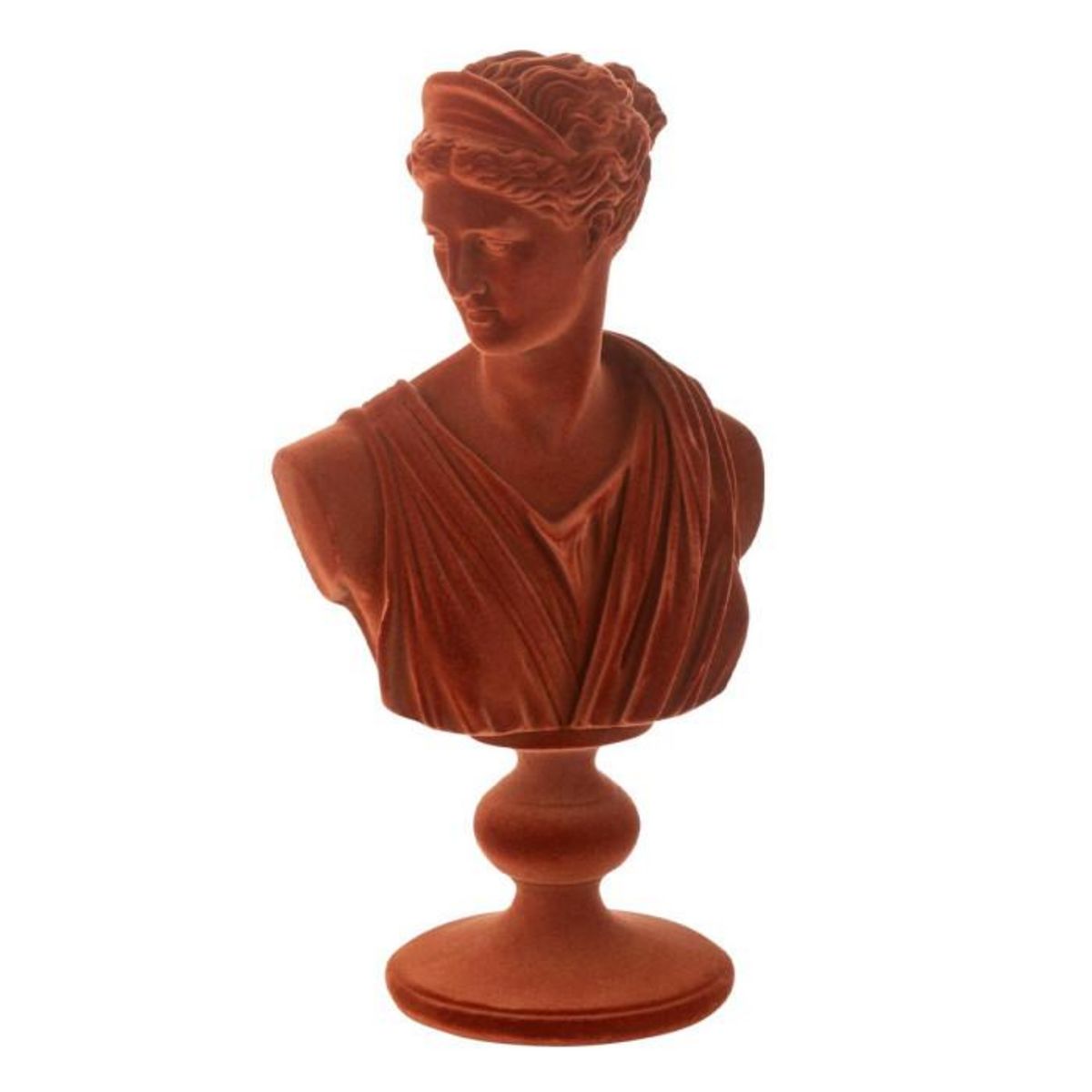Paris Prix Buste Femme  Grecque  33cm Bordeaux