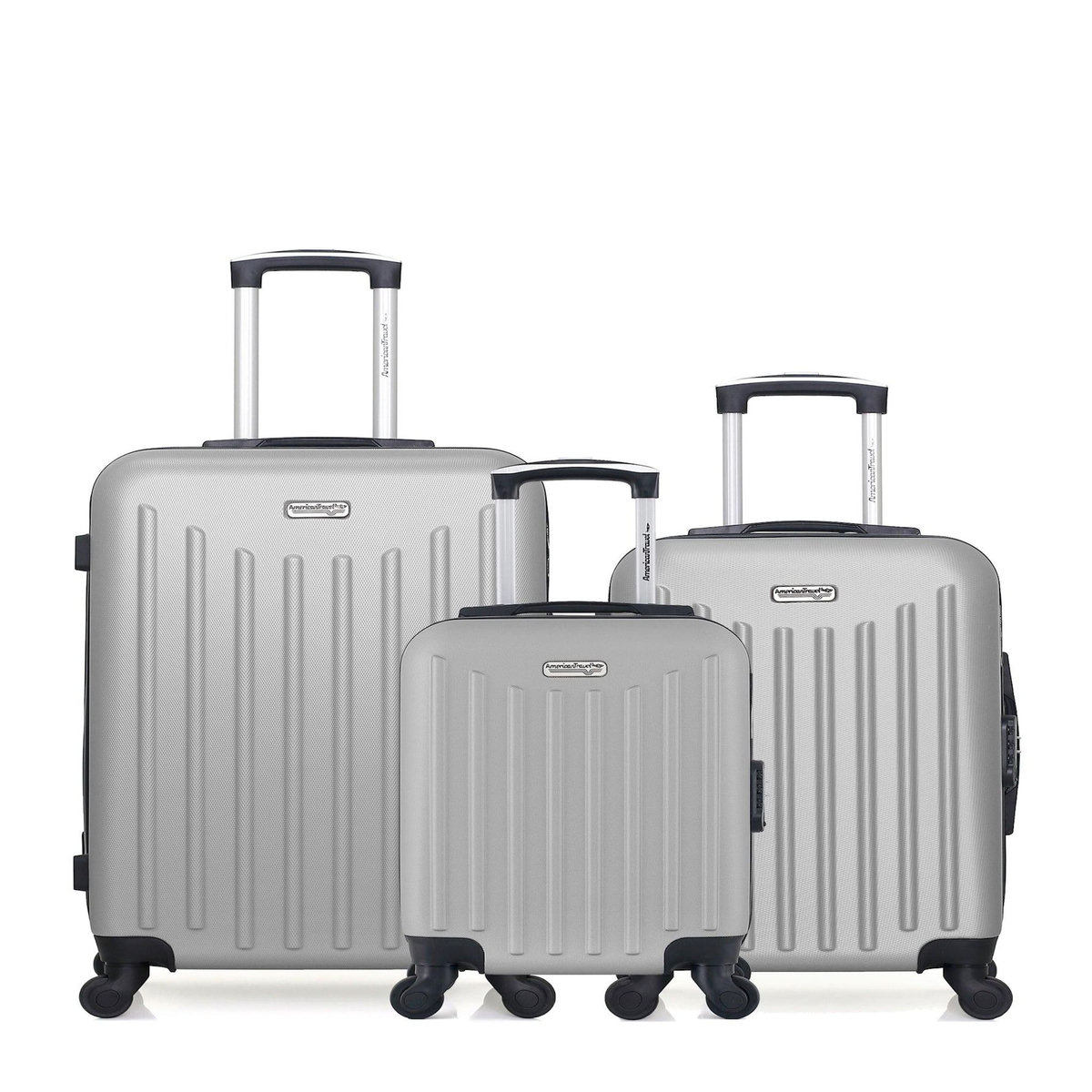 AMERICAN TRAVEL AMERICAN TRAVEL - Lot de 3 - Valise weekend, valise cabine et valise cabine XXS BROOKLYN