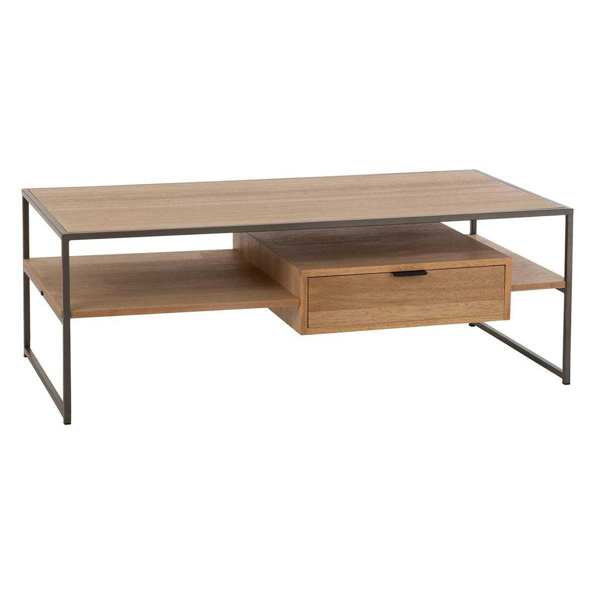 Voir la diapositive 1 : J-LINE Meuble tv 1 tiroir  giuseppe  120cm naturel