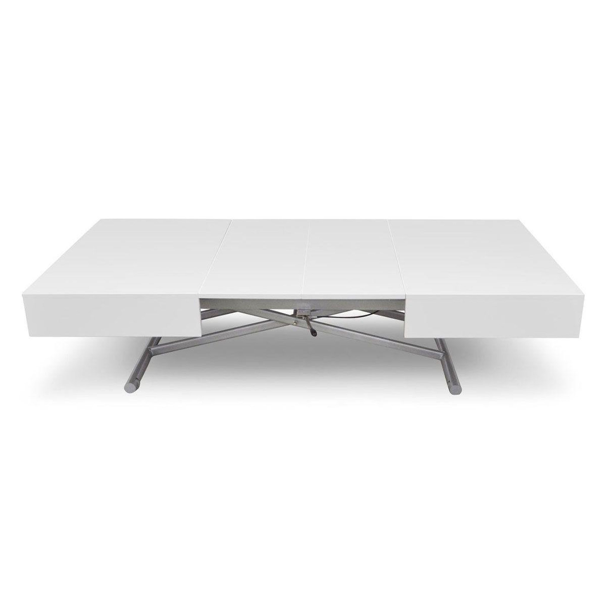 Voir la diapositive 3 : Paris Prix Table basse relevable  lift  120-190cm blanc
