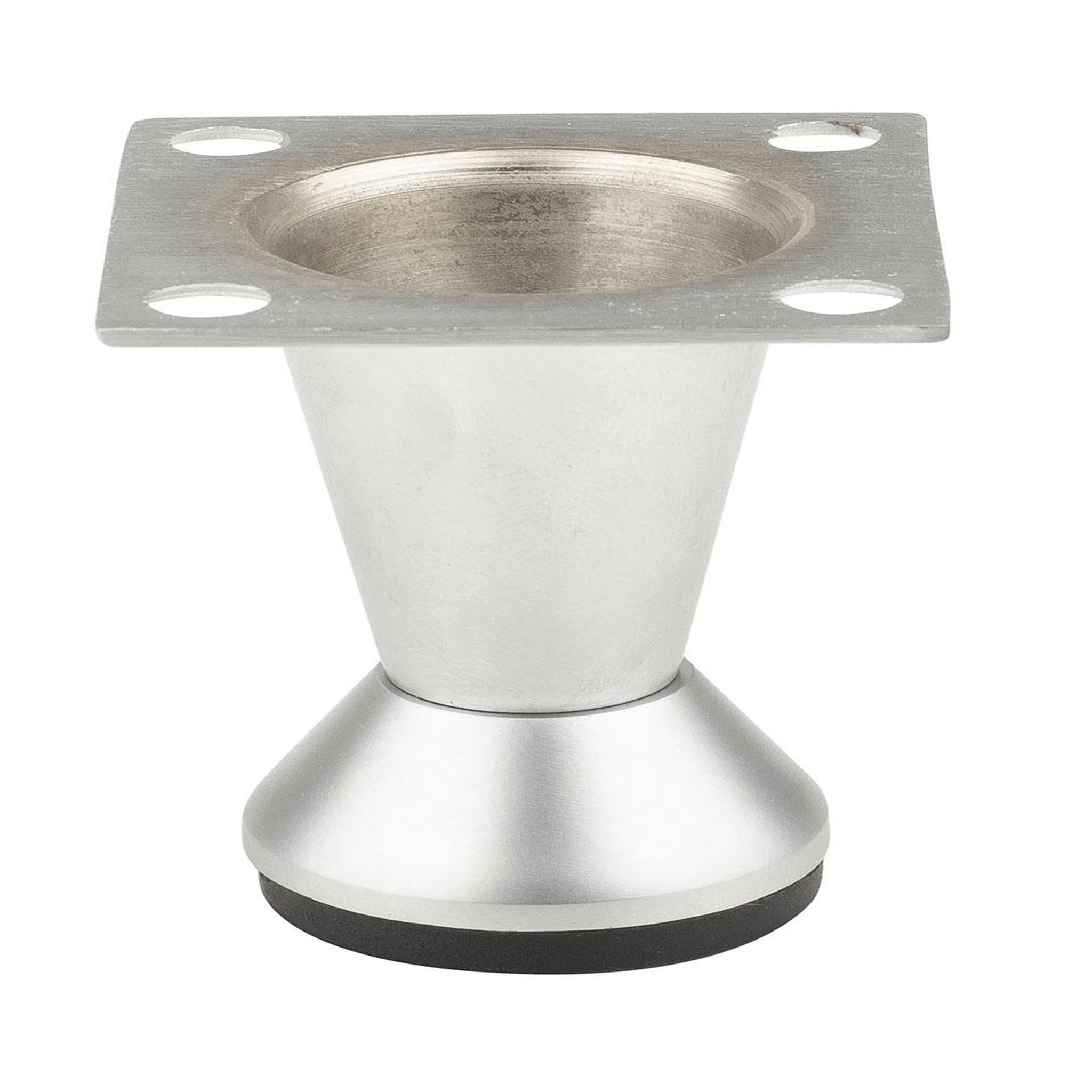 CENTRALE BRICO Pied de meuble fs002 50 mm réglable chrome mat