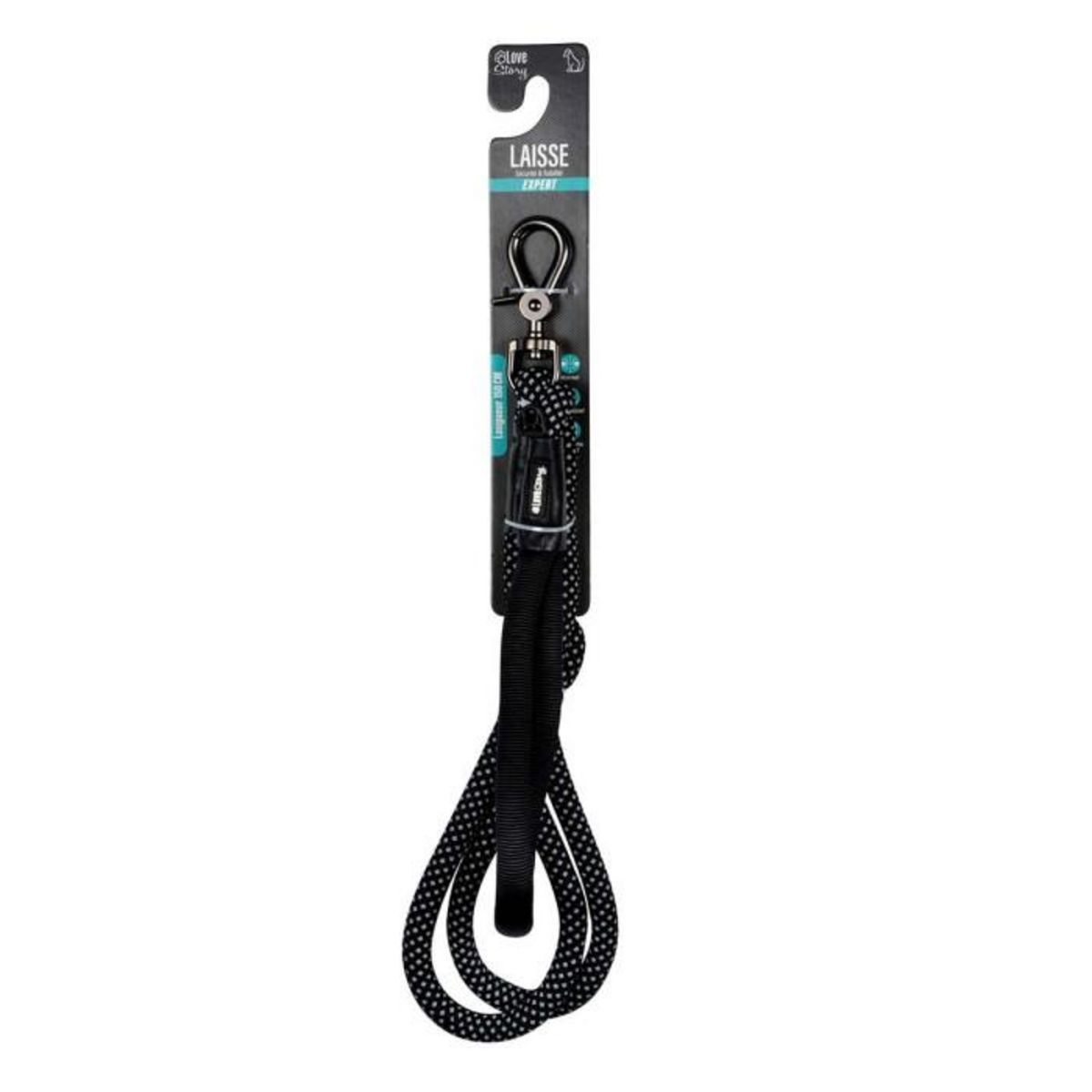 Paris Prix Laisse pour Chien  Corde Expert  150cm Noir
