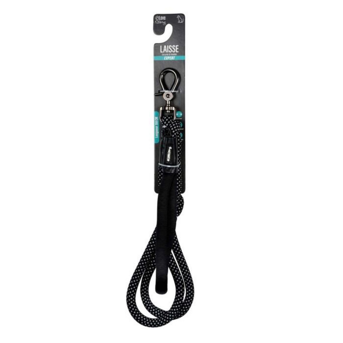 Paris Prix Laisse pour Chien  Corde Expert  150cm Noir