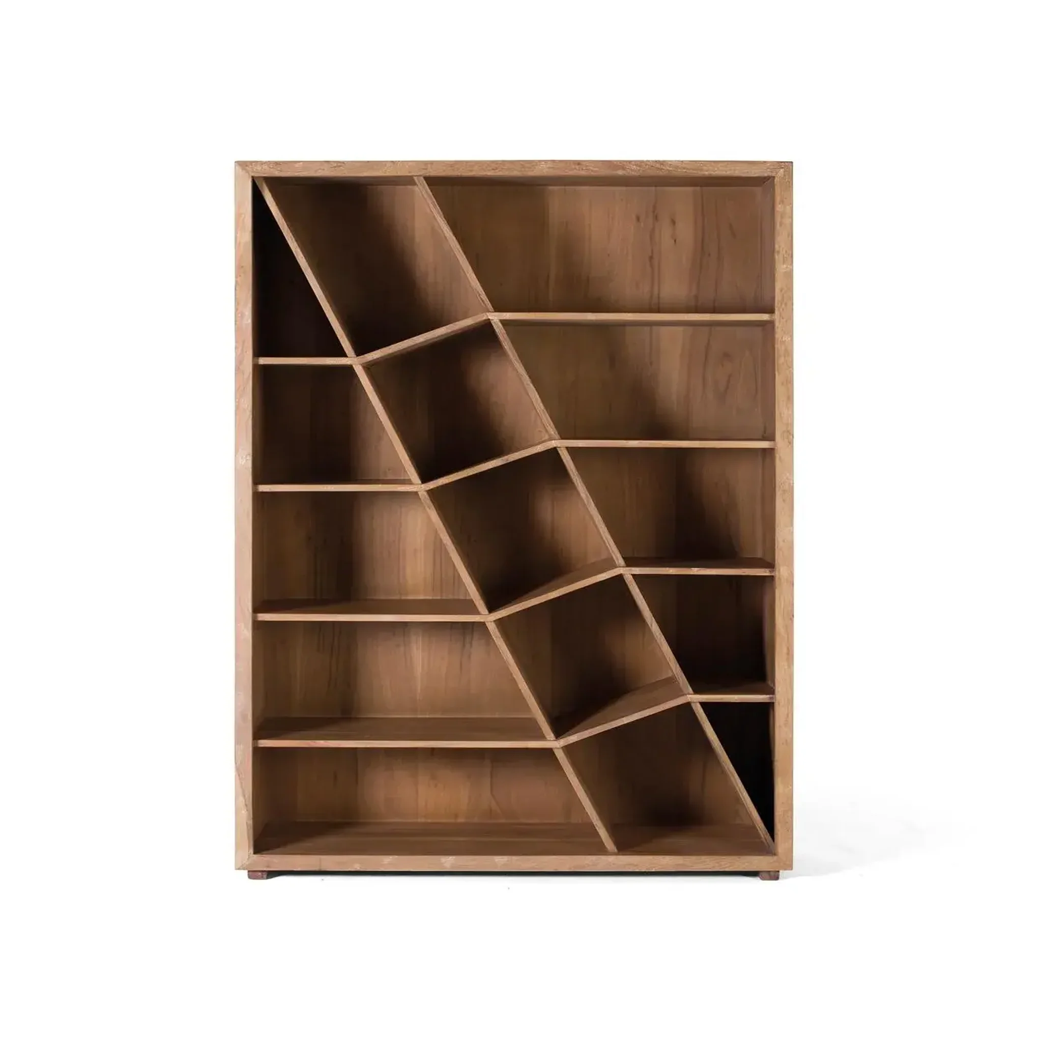 GINER Y COLOMER SL Bibliothèque en bois d'acacia 120 cm style rustique moderne