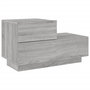 Voir la diapositive 5 : VIDAXL Table de chevet avec lumieres LED sonoma gris 70x36x40,5 cm
