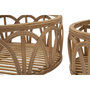 Voir la diapositive 3 : Paris Prix Lot de 3 Plateaux Décoratifs en Rotin  Fuji  50cm Naturel