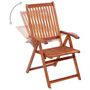 Voir la diapositive 4 : VIDAXL Chaises pliables de jardin lot de 4 Bois d'acacia solide