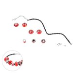 Paris Prix Kit Bracelet Mode  Charms  9cm Rouge