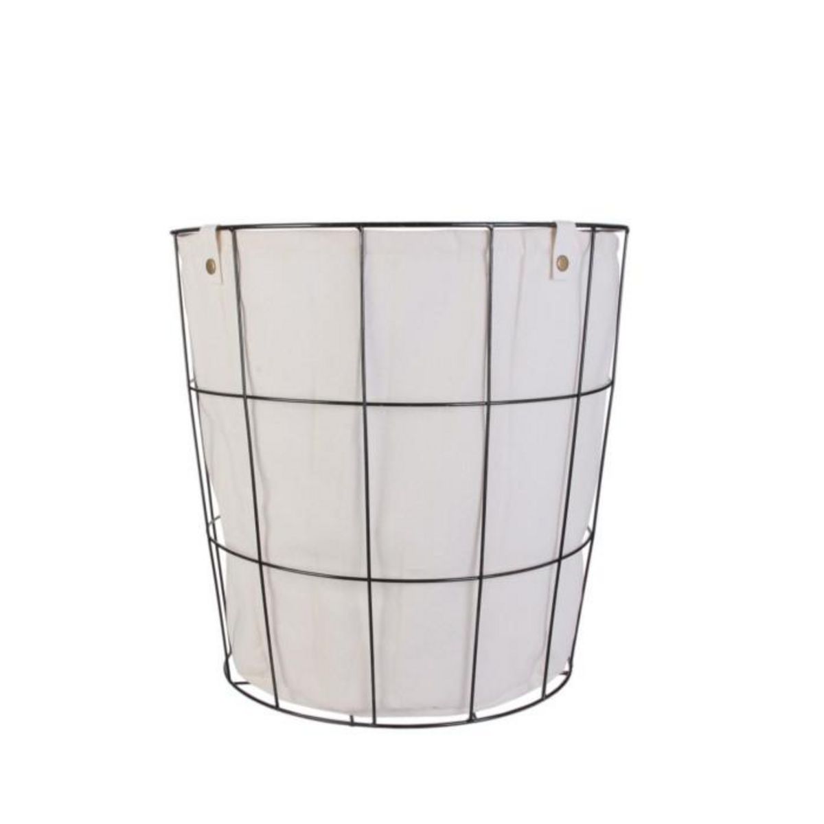 Paris Prix Panier de Rangement Rond  Filaire  40cm Noir