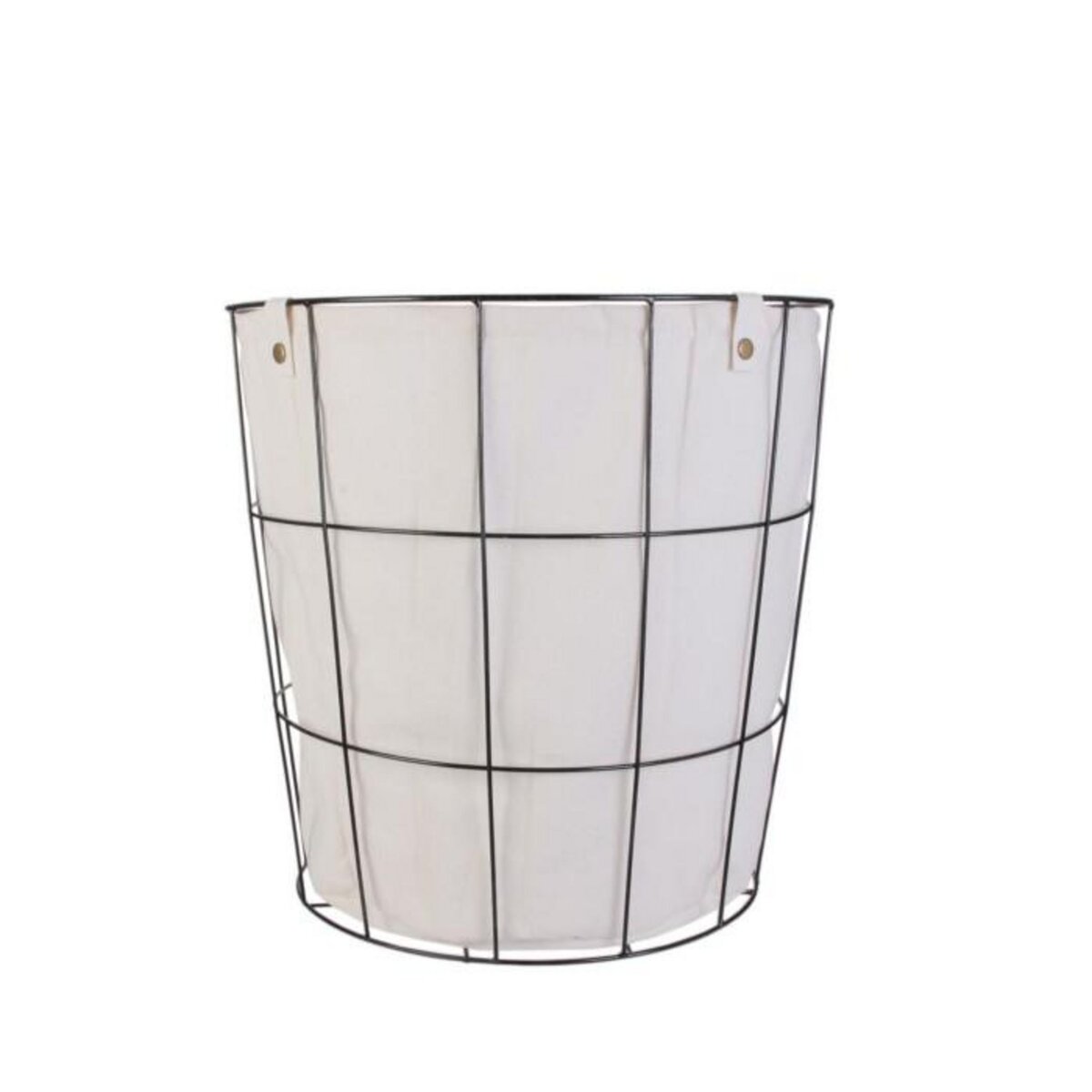 Paris Prix Panier de Rangement Rond  Filaire  40cm Noir