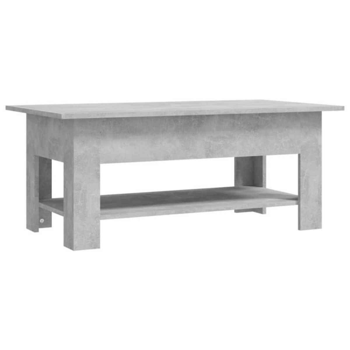 VIDAXL Table basse gris béton 102x55x42 cm bois d ingénierie