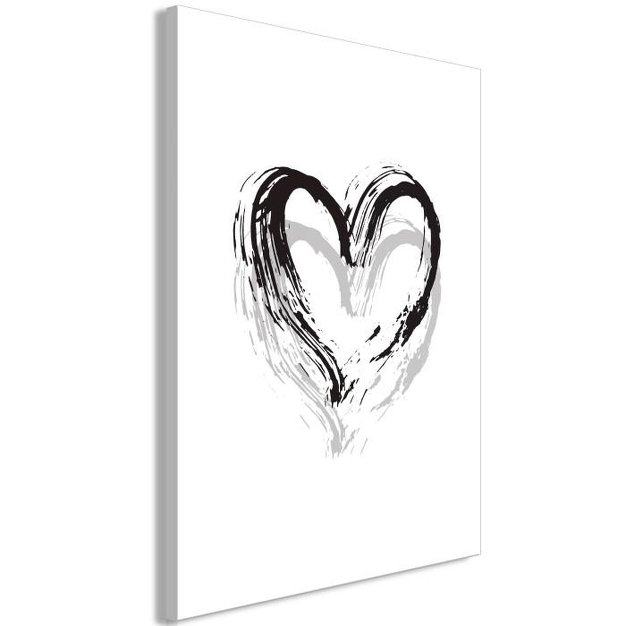 Paris Prix Tableau Imprimé  Brush Heart. Coloris disponibles : Multicolore