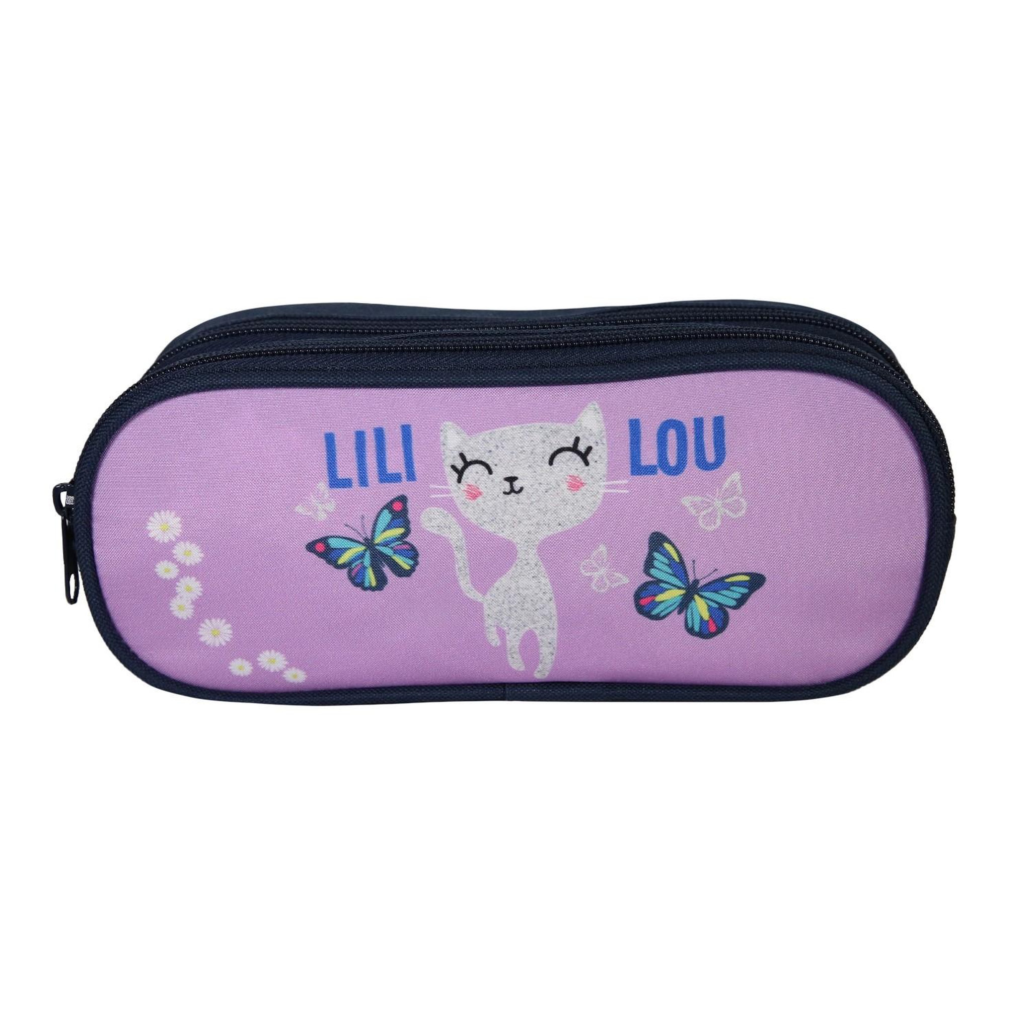 Bagtrotter BAGTROTTER Trousse scolaire 2 compartiments Lili Lou Violet