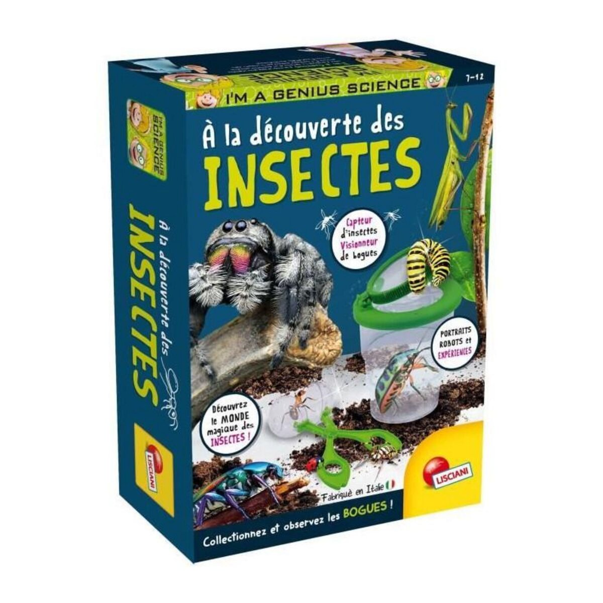 LISCIANI GIOCHI Découverte des insectes - Kit Scientifique - I'M A GENIUS POCKET