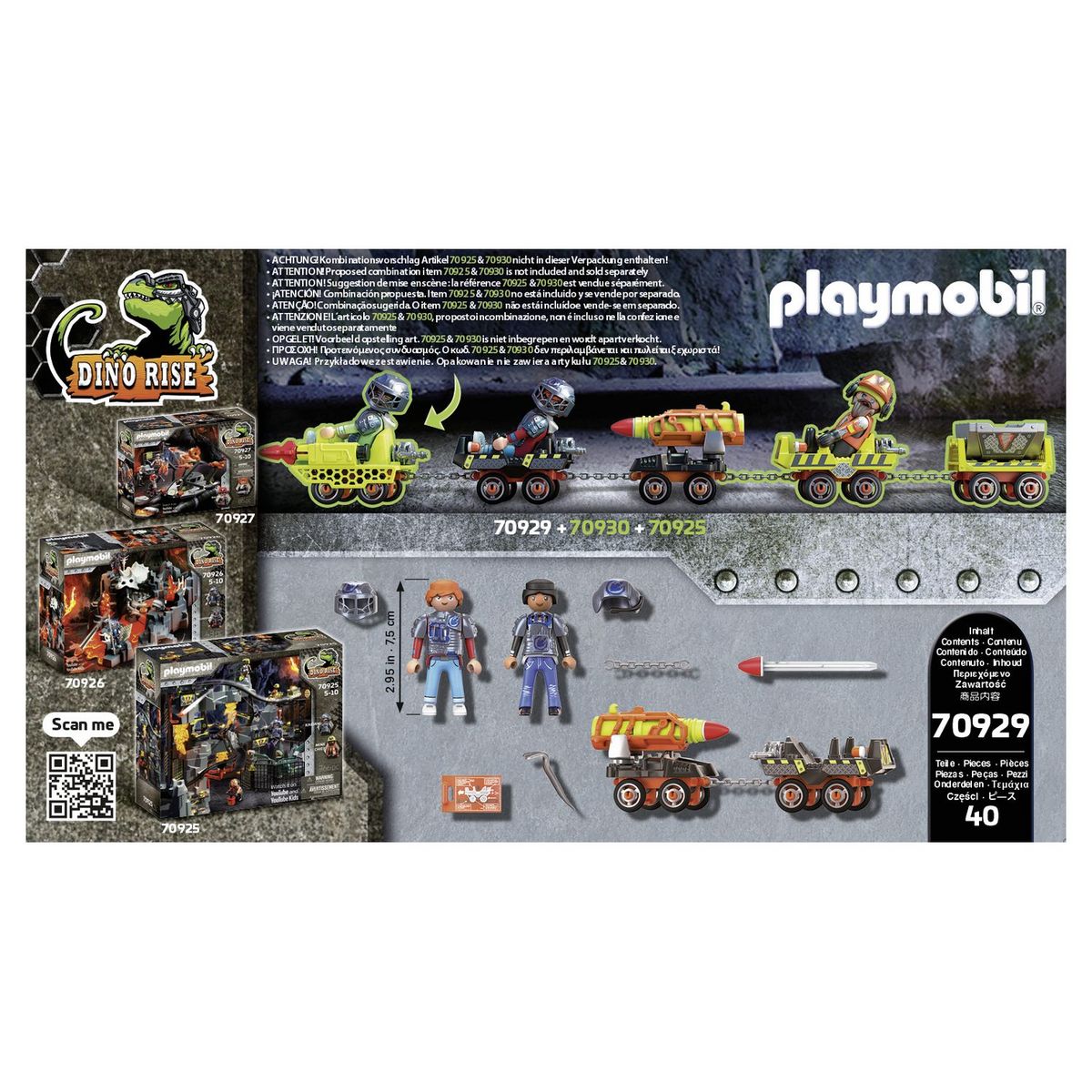 PLAYMOBIL 70929 Véhicule de tir pour Dino Mine