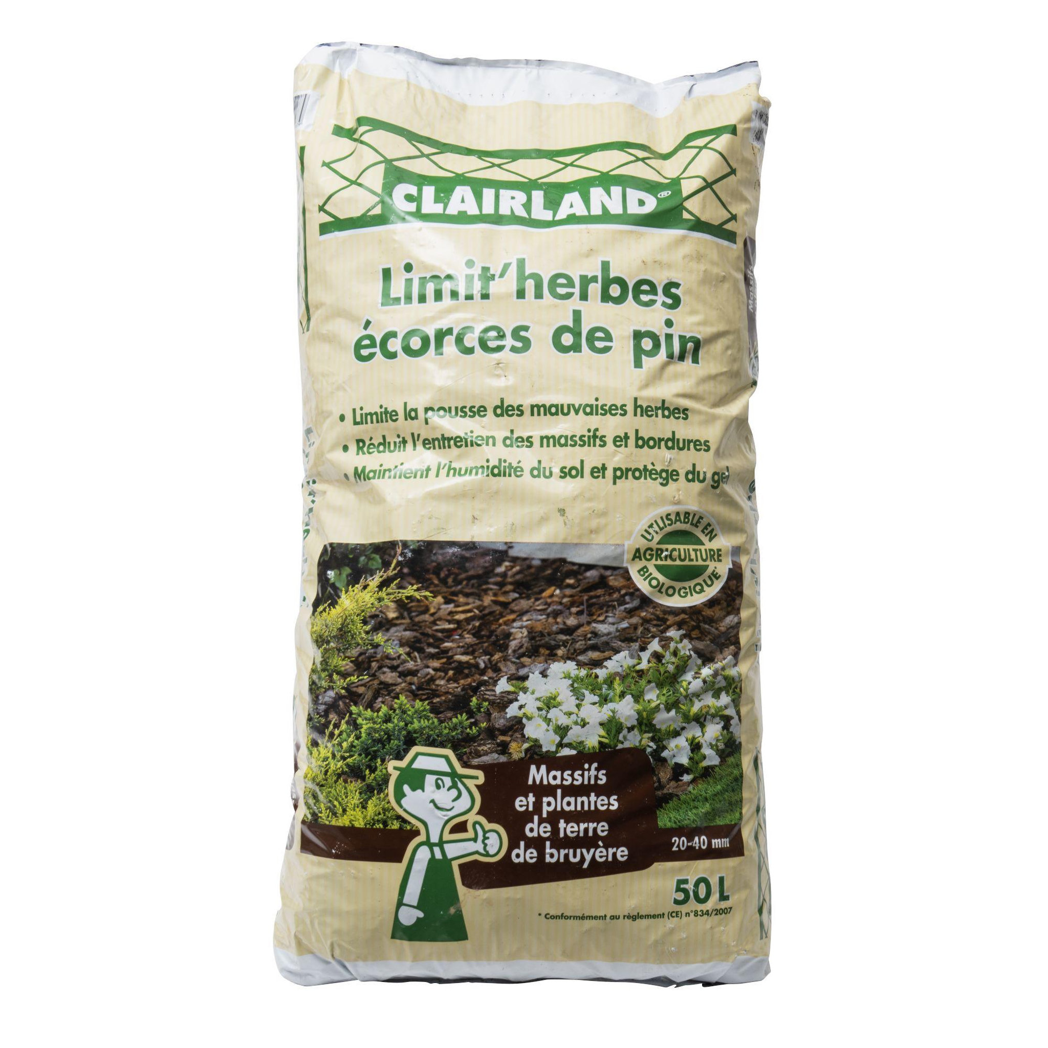 Voir la diapositive 2 : ALGOFLASH Écorces de pin 20/40 en sac de 50 litres